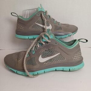 Nike Women's‎ Free 5.0 TR Fit 4 Sneakers Teal/Gray Running Shoes Lace Up Sz 7.5
